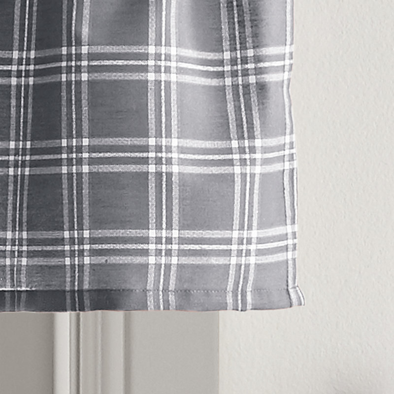 Ardath Plaid Tailored Window Valance