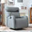 Swivel Rocker Recliner Chair with Phone Holder