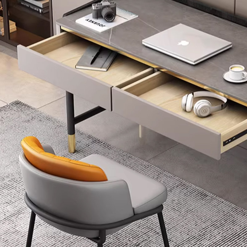 Bureau d'écriture Simple Grey Rock, H 29,52 po x l 55,11 po x P 19,68 po