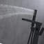 Robinet de baignoire avec douche à main en noir mat - Conception moderne, résistance à la rouille et à la corrosion, style des lignes d'alimentation, inclus