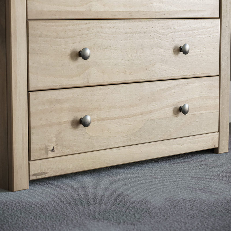 Somers Solid Wood 80cm W 4 - Drawer Chest of Drawers