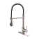 Single Handle Pull Down Kitchen Faucet with Touchless Sensor and Deck Plate