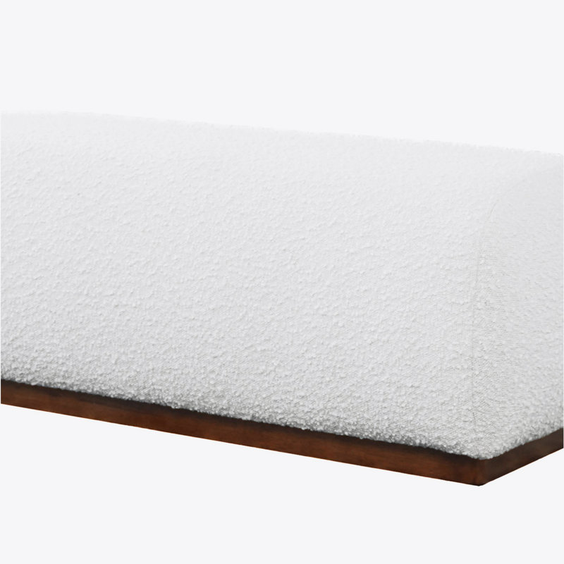 Mundubbera 47" Japandi Style Elegant Modern Boucle Bench