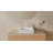 Badeloft 18.8" x 18.8" Square Stone Resin Vessel Bathroom Sink WB-05-S-M in Matte White-35943823