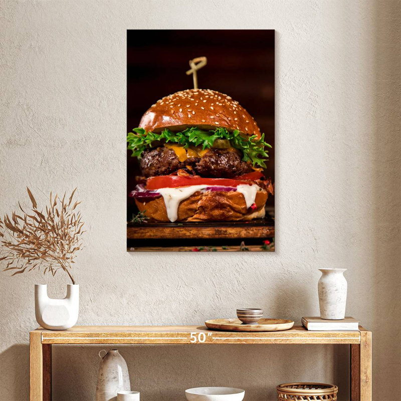 Yarlin Delicious Burger, 24" H x 16" W