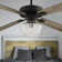Drexel 52"W Remote Controlled Ribbed Clear Glass Shaded Ceiling Fan - Beachcrest Home