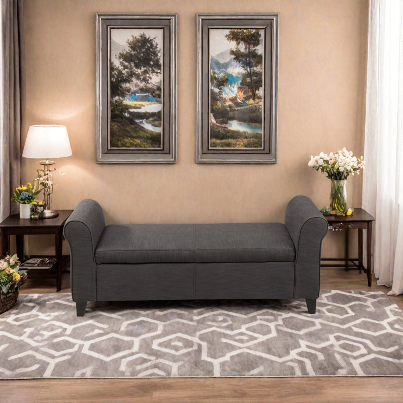 BANC DE RANGEMENT HAYES ARMED, Gris