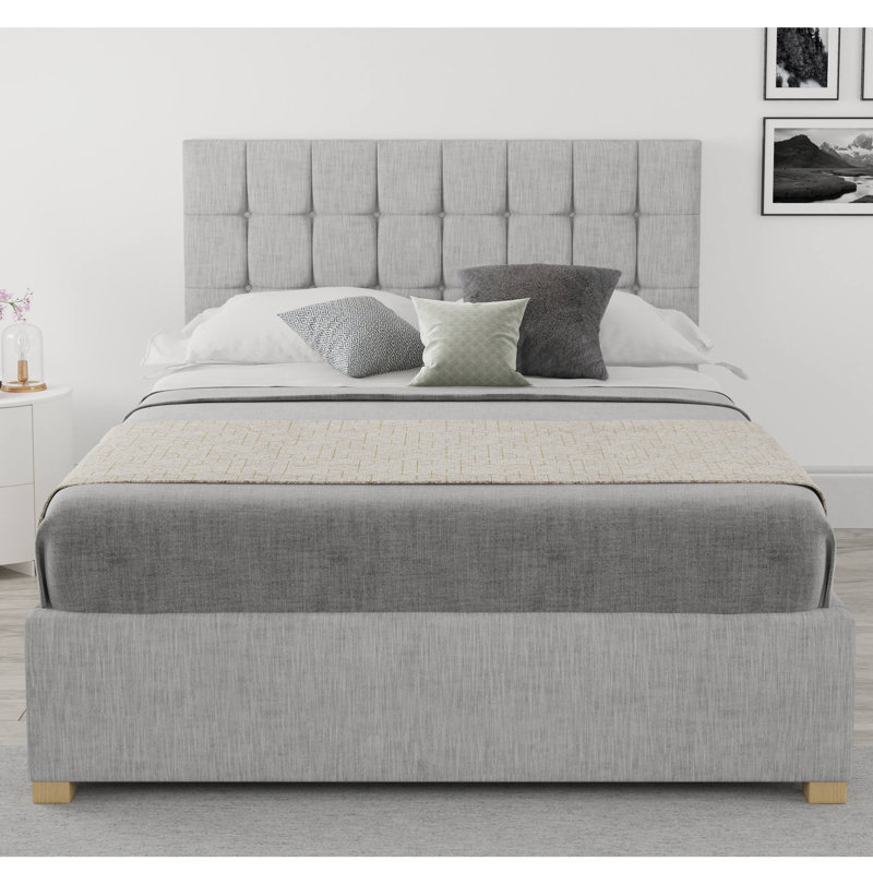 Chevalier Upholstered Ottoman Storage Bed, Kingsize (5'), Storm