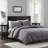 Luxurious Gray Velvet Quilt Set For Queen/full Bed