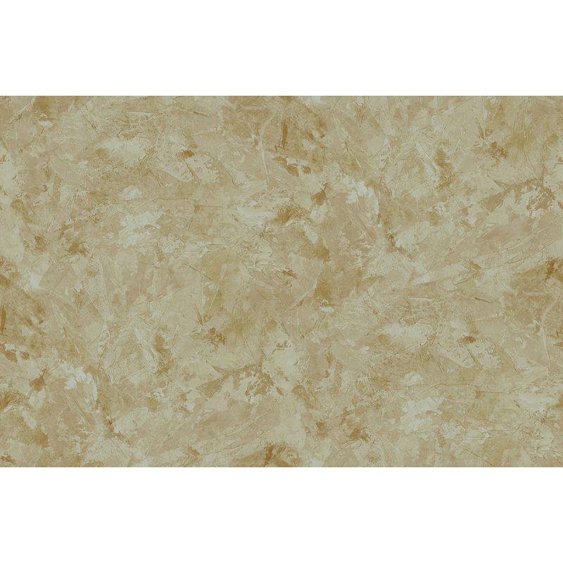 Macky 10.05m x 53cm Textured Metallic Wallpaper Roll, Cream/Yellow