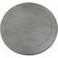 Table de bout ronde transitionnelle, table d'appoint de salon en bois, gris