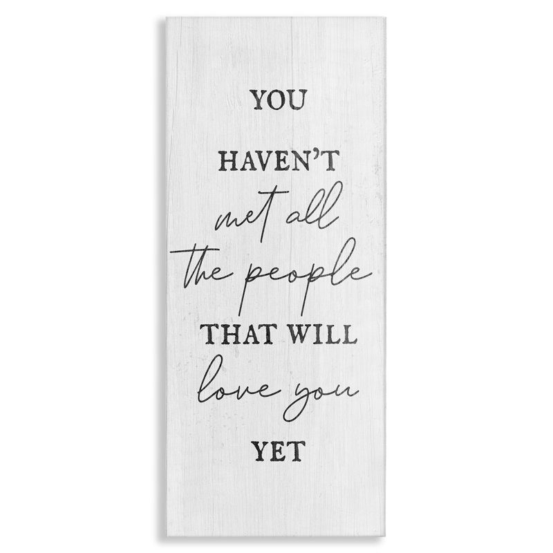 «People Who Will Love You», art mural sur toile par Daphne Polselli, H 24 po x l 10 po