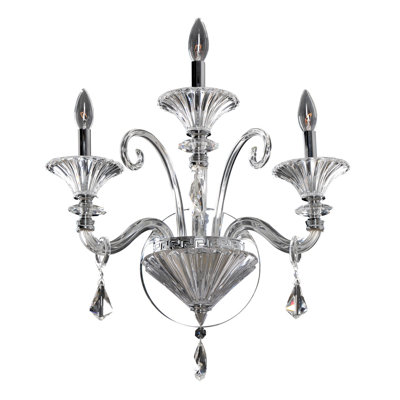 Chauvet 3 LT Chrome/Clear Wall Sconce Allegri