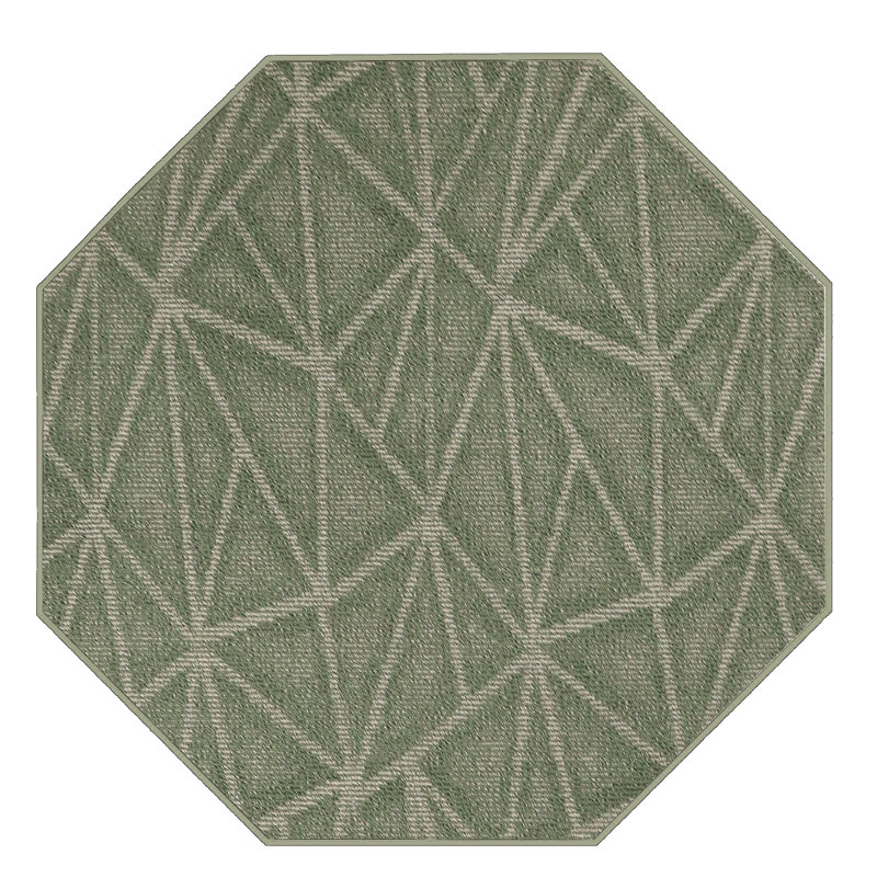 Tapis vert à motif géométrique Dibenedetto, Octogonal 5 pi