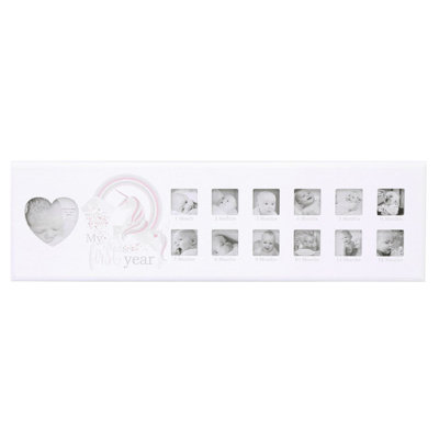 Brandi White Solid + Manufactured Wood Picture Frame