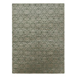 Rug & Kilim’S European Rug In Green With Arabesque Patterns In Beige-Brown Tones