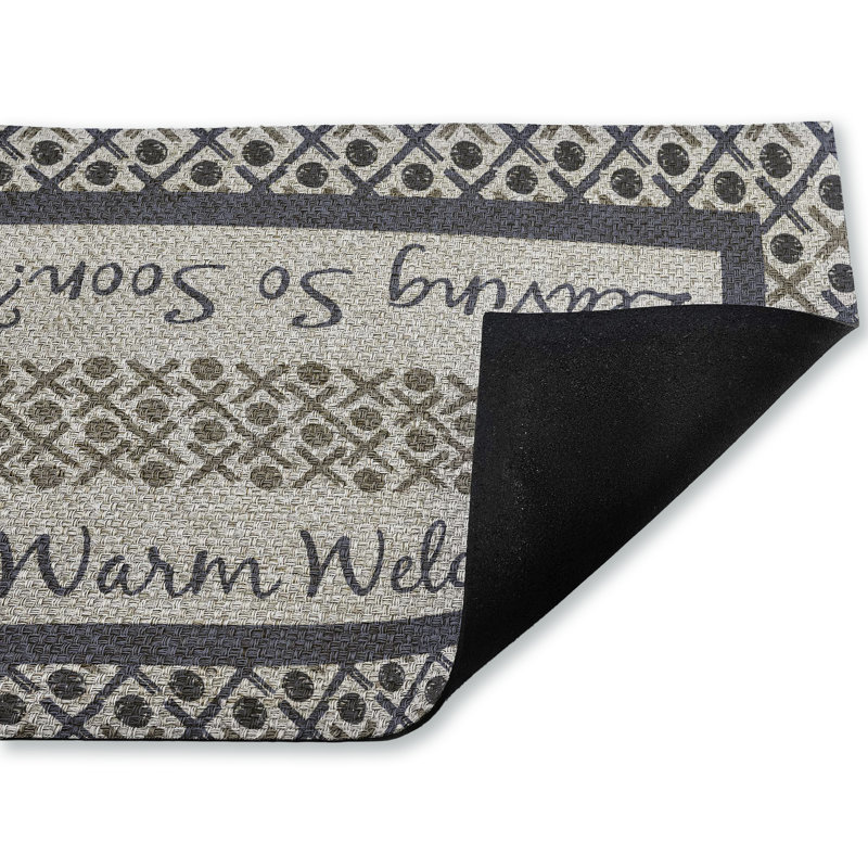 Tapis d'entrée double pour message, 18 po x 30 po, par Arrolynn Weiderhold, Double entrée pour message
