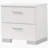 White High Gloss 2-Drawer Nightstand