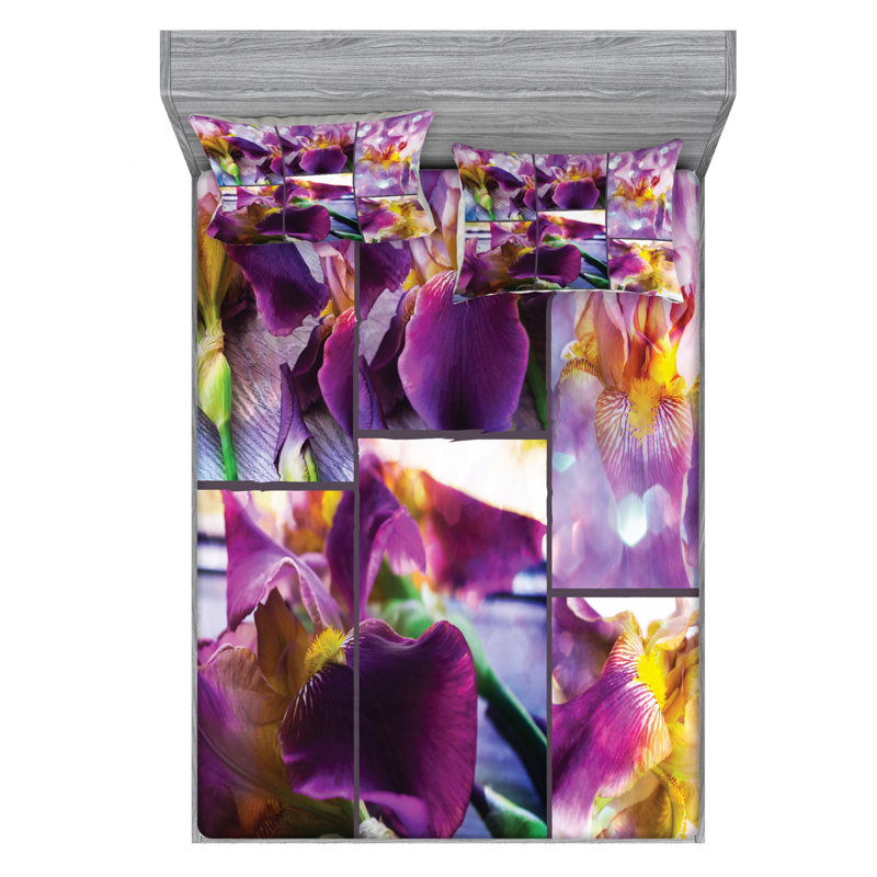 Microfiber Sheet Set, Queen Sheet Set with Fitted Sheet