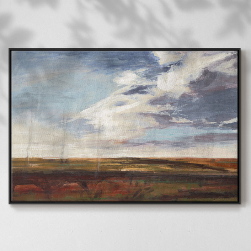 Sans titre - Cadre photo, reproduction d'art sur papier, H 37 po x l 25 po x P 2 po, Noir