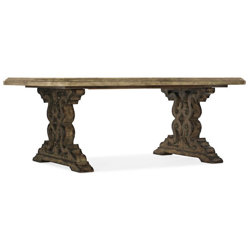 La Grange Extendable Oak Solid Wood Dining Table