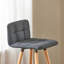 Cross Upholstered Counter Stool with Solid Wood Frame-42036088