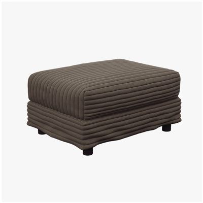 Repose-pieds moelleux en velours côtelé à combiner avec un canapé 2 places, un canapé 3 places et un canapé 4 places, convient aux salons, appartements, bureaux, chameaux