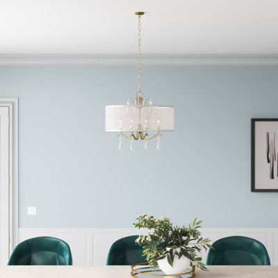 Vogan 4 - Light Dimmable Drum Chandelier