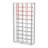 Tempered Glass Wine Storage LED Curio Cabinet Chrome