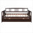 Clean Silhouette Multi-functional Full Size Platform Daybed with Twin Pull-Out Trundle, Solid Wood-tone Brown-1108702652