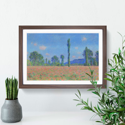 Poppy Field in Giverny Vol.2 by Claude Monet - Framed Print