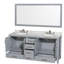 Sheffield 72" Double Bathroom Vanity Set with Mirror-1270602863-1306969873-1291003098
