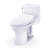 TOTO® WASHLET+® UltraMax® II One-Piece Elongated 1.28 GPF Toilet and WASHLET+® S5 Bidet Seat, Cotton White - MW6043446CEFG#01