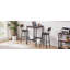 Ensemble de tables de bar L 23,62 po x l 23,62 po x H 35,43 po, panneau de particules brun rustique 3 pièces-130155489-130155490-130155492-130155494