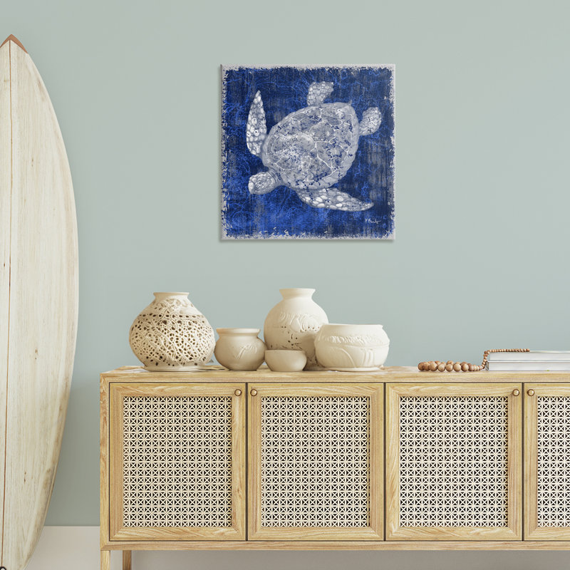  «Rustic Indigo Turtle» par Paul Brent, H 30 po x l 30 po