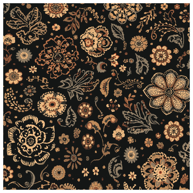 Housses de couette à motif floral, Lit simple