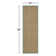 Auckland Bamboo Slat/Seagrass Natural/Teal Area Rug