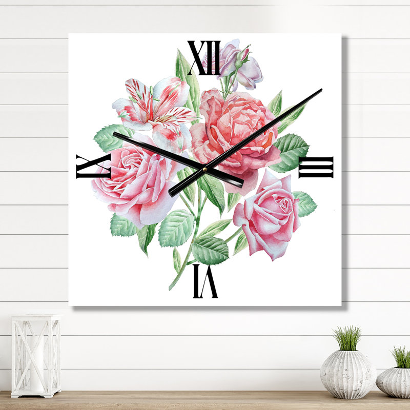 Horloge murale Alstroemeria, Moyen
