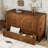 Solid Wood Queen Murphy Bed With Storage Drawer, Built-in Charging Station, Mid-century Modern Design, Brown Toffee