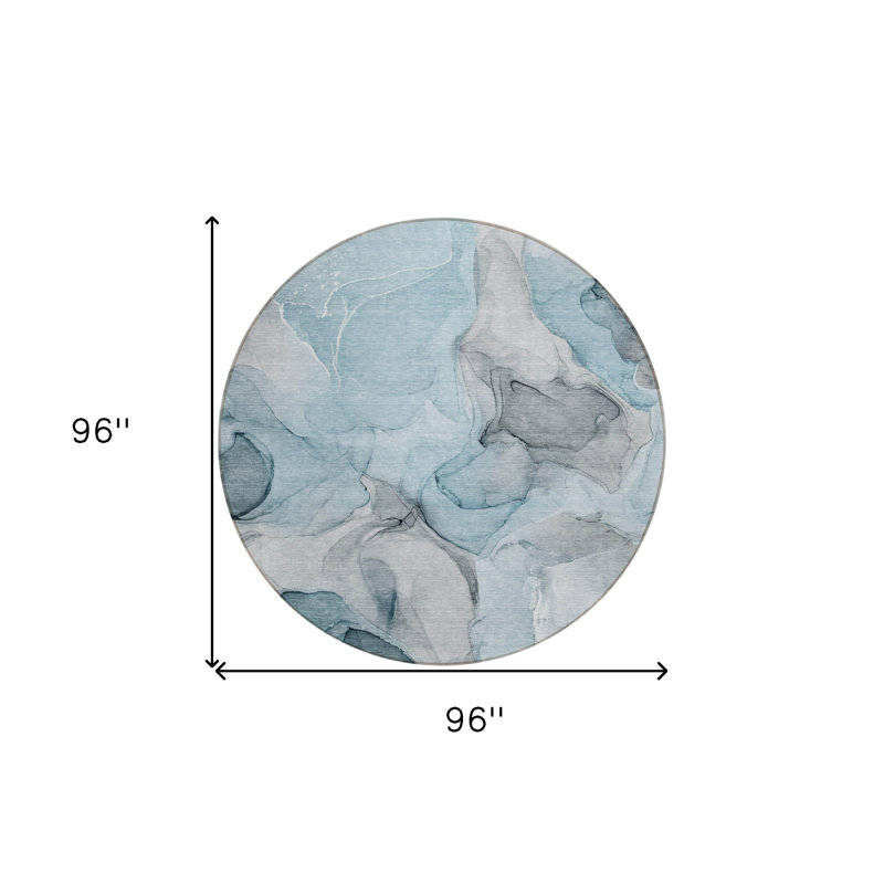 Tapis extérieur rond 8 pi