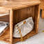 Table basse avec forme hexagonale - Autocollants à motifs caractéristiques et rangement multiple et conception attrayante Entretien facile dans un style simple mais élégant convenant à divers styles de maison