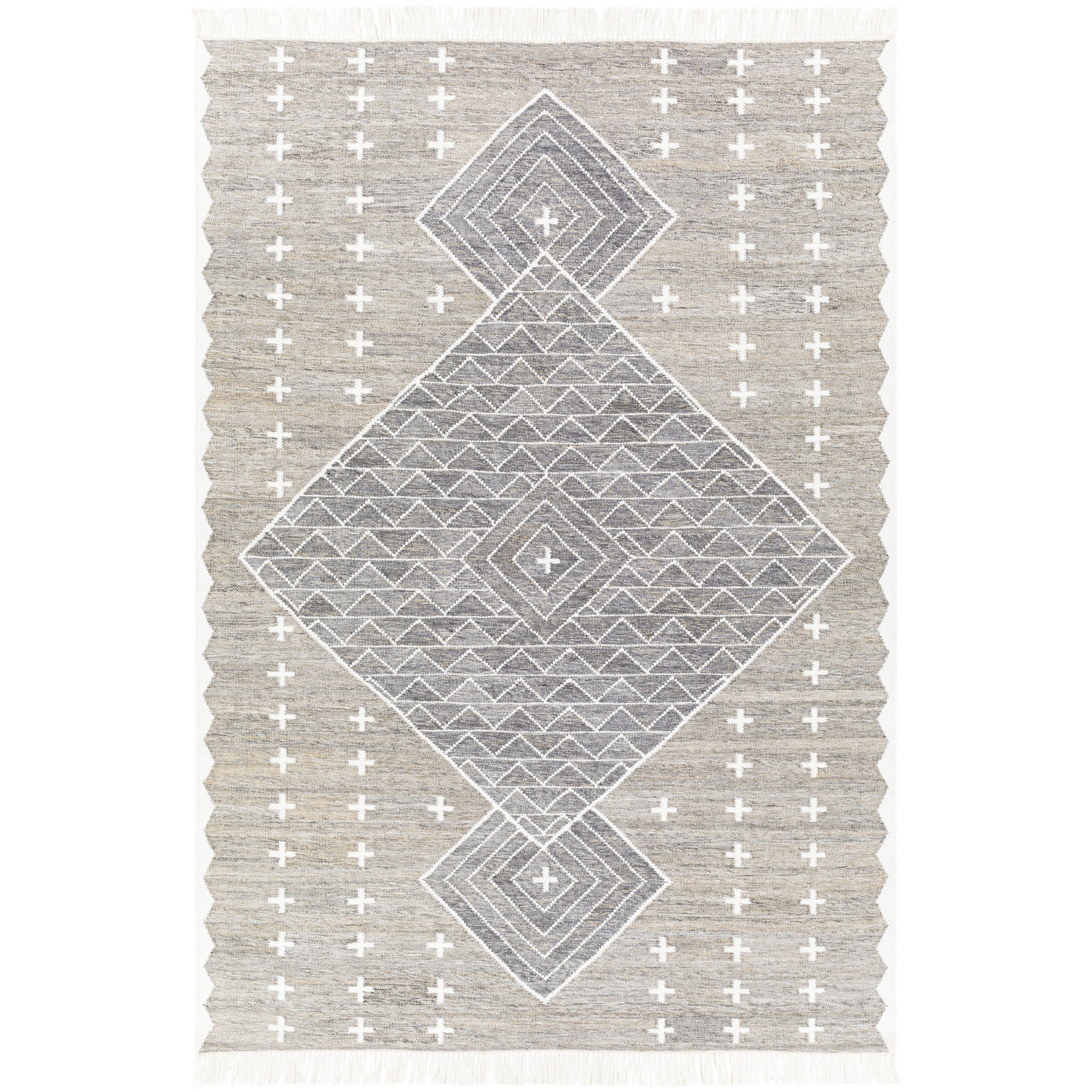 Malti Hand-Woven Moroccan Rug, Rectangle 8'10" x 12'