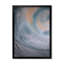 Reproduction d'art sur toile de luxe gris et bleu fluide II-607085018-607085021