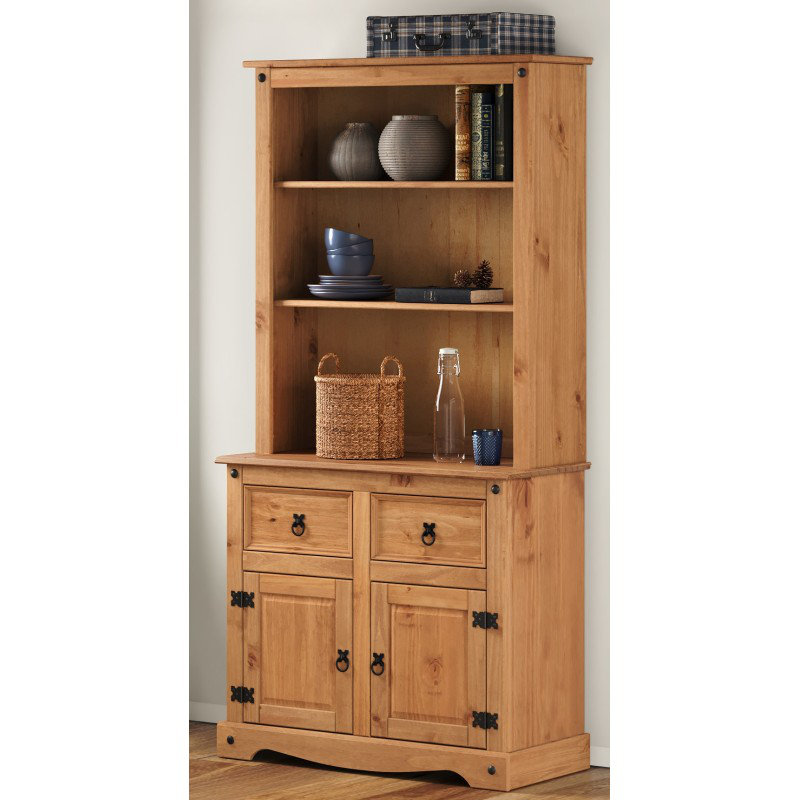 Annamary 87cm Sideboard with Bar Hutch, Brown