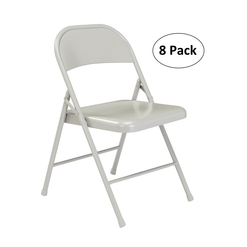 Chaise pliante empilable National Public Seating, Gris