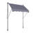 Easy To Install Outdoor Sun Shade - 118'' Retractable Awning With Mounting Bracket For Patio And Window Protection Canopy Uv80+ Water Resistance Feature