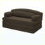 Causeuse convertible 2 places en velours côtelé Canapé-lit futon convertible (brun)-133235363-133235372