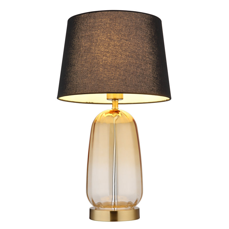 Ayzel Metal Table Lamp, Gold colours, Black