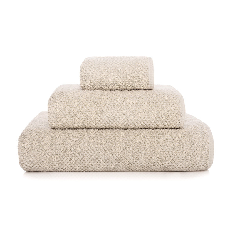 Bee Waffle Waffle Bath Towel, Fog