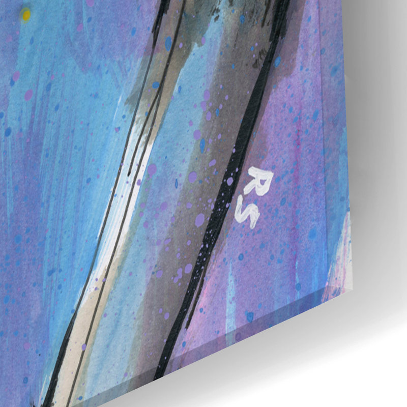 «Save The Humans» par Ric Stultz, art mural en verre acrylique, H 24 po x l 16 po x P 0,2 po